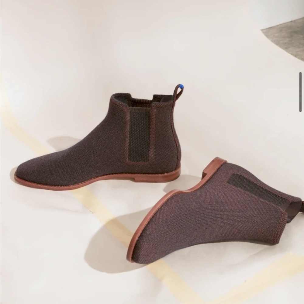 Rothy’s The Merino square toe Brown Ankle Boots
